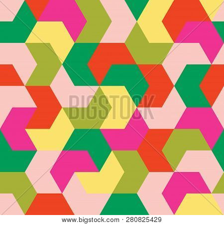 Seamless Pattern. Endless Background Of Geometric Shapes. Arrow Seamless Pattern. Geometric Pattern.