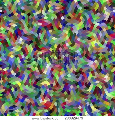 Geometric Wavy Abstract Pattern. Polygonal Square Background.
