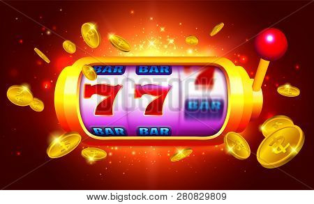 Royal Gold Slot Machine With Icons And Coins
