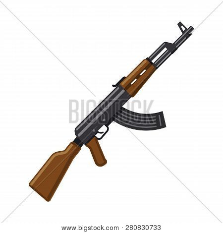 Vector Illustration Of Weapon And Gun Icon. Collection Of Weapon And Army Stock Symbol For Web.