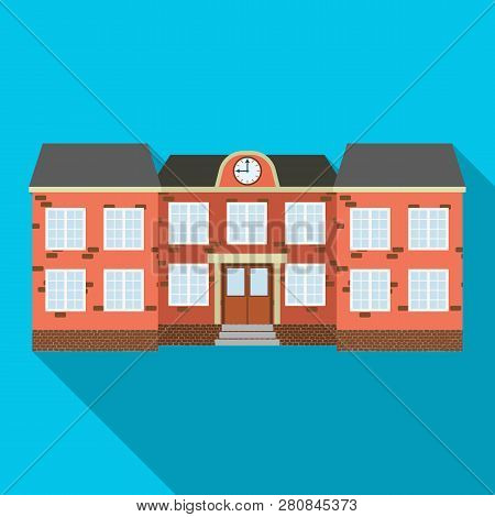 Vector Design Of Building And Front Icon. Collection Of Building And Roof Stock Vector Illustration.