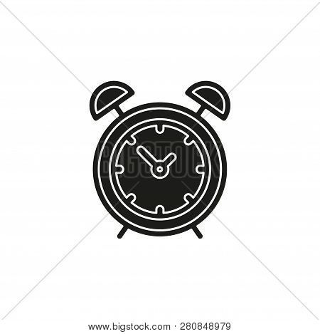 Simple Clock Isolated. Flat Pictogram - Simple Icon