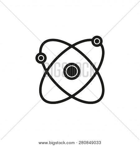Simple Atom Isolated. Flat Pictogram - Simple Icon