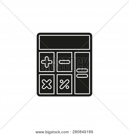 Simple Calculator Isolated. Flat Pictogram - Simple Icon
