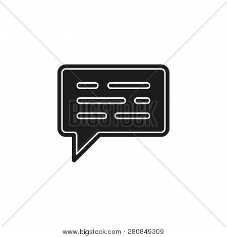 Simple Message Isolated. Flat Pictogram - Simple Icon