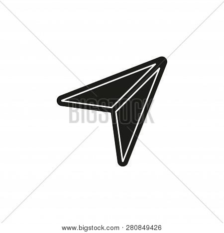 Simple Cursor Isolated. Flat Pictogram - Simple Icon