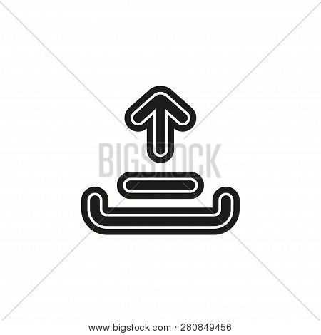 Simple Upload Isolated. Flat Pictogram - Simple Icon