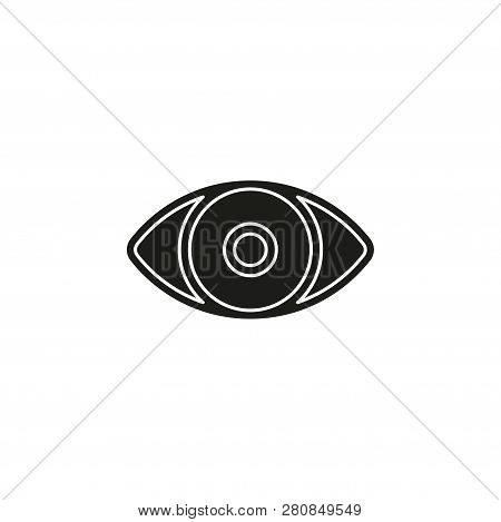 Simple Eye Isolated. Flat Pictogram - Simple Icon