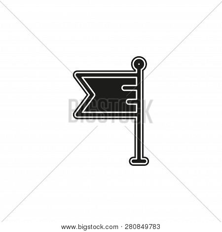 Simple Flag Isolated. Flat Pictogram - Simple Icon