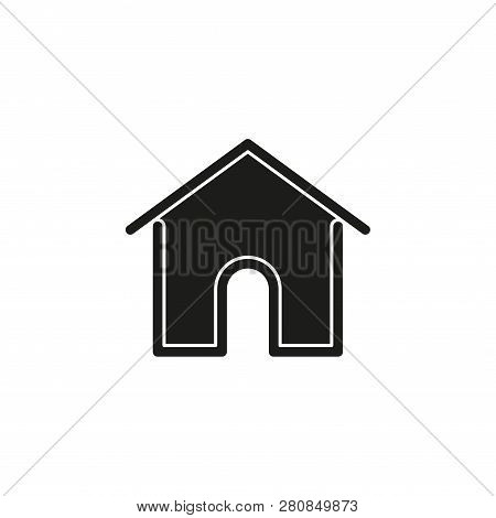 Simple Home Isolated. Flat Pictogram - Simple Icon