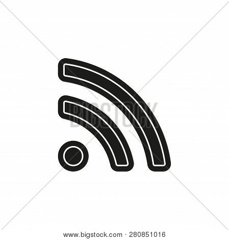 Simple Rss Isolated. Flat Pictogram - Simple Icon