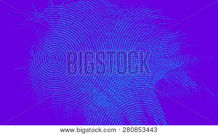 Hypnosis Halftone Psychedelic Art . Graphic Trendy Syntwave Swirl Background.
