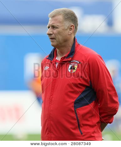 15. Mai Moskau: ein nicht identifizierter Teilnehmer in einem Spiel der 11. Runde der russischen Fußball-Premier