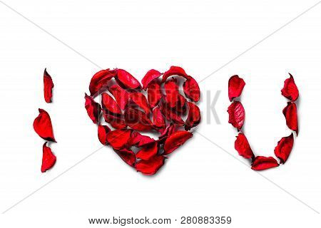 Background, The Composition Of The Petals To The Day Of St. Valentine