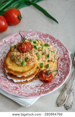Scrambled Eg With Tomato And Onion Or Huevos Pericos