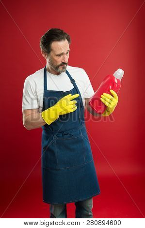 Maid Or Houseman Cares About House. Spring Cleaning. Domestic Helper. Commercial Cleaning Company Co