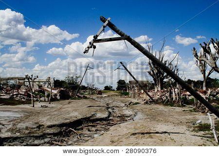 EPECUEN，阿根廷-12 月 4 日： 死城-数量庞大的水断岩和地球 e