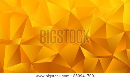 Golden Yellow Triangle Bg For Your Business