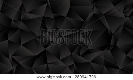 Trendy Low Poly Black Background For Your Business