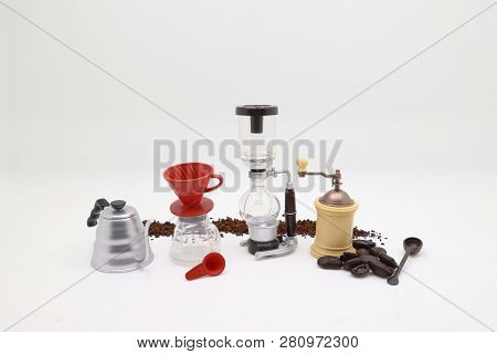 A  Tiny Figure Of Professional Coffee Maker