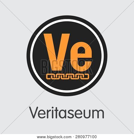 Veri - Veritaseum. The Icon Of Money Or Market Emblem.