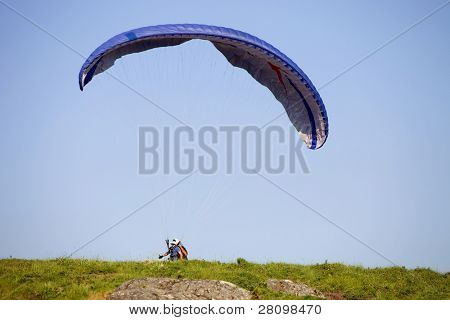 CALDELAS, PORTUGAL - 22 maj: Paragliding Festival Icaro de Caldelas 2010, anden dag i nord o