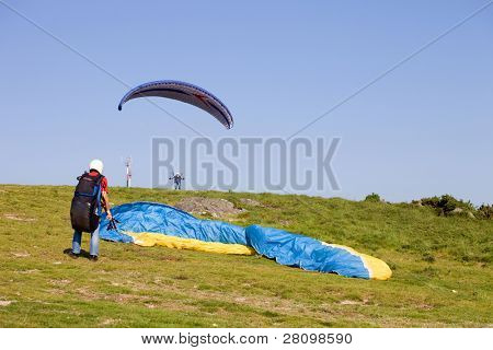 CALDELAS, PORTUGAL - 22 maj: Paragliding Festival Icaro de Caldelas 2010, anden dag i nord o