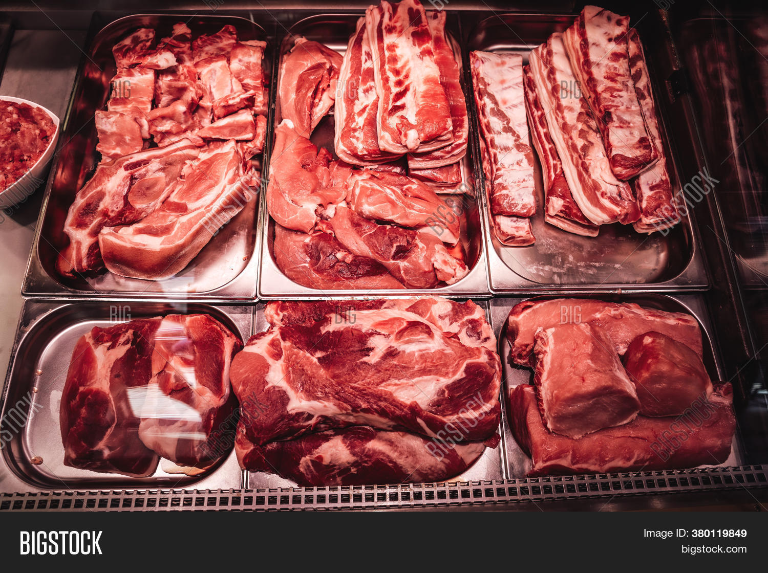 Red Raw Meat Shop Image & Photo (Free Trial) Bigstock