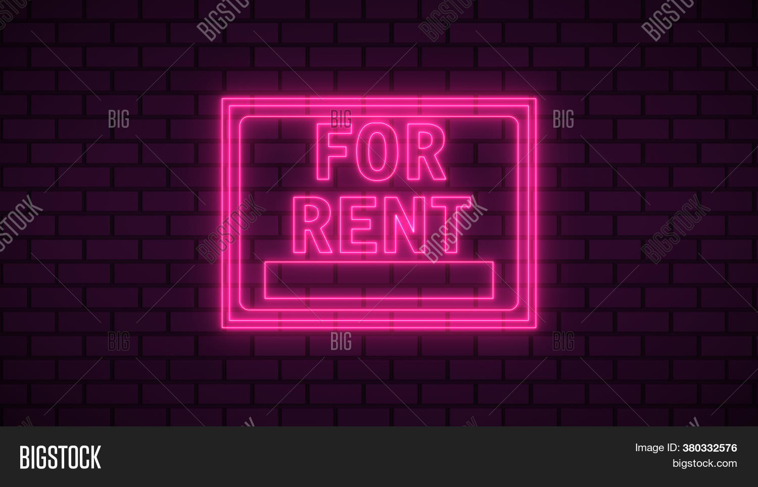 Billboard Rent Neon Image & Photo (Free Trial) Bigstock