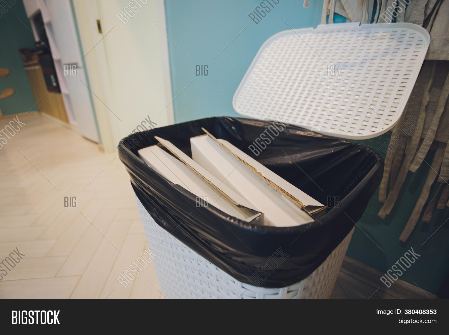 Pizza Boxes Trash Can Image & Photo (Free Trial) Bigstock