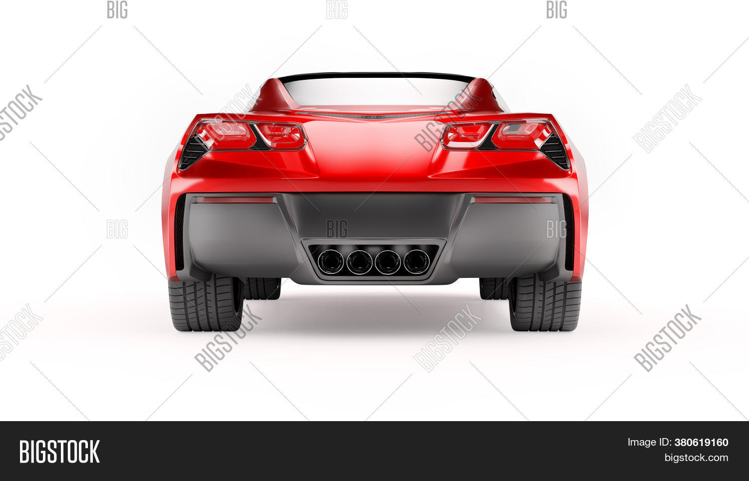 Back View Red Sports Image & Photo (Free Trial) | Bigstock