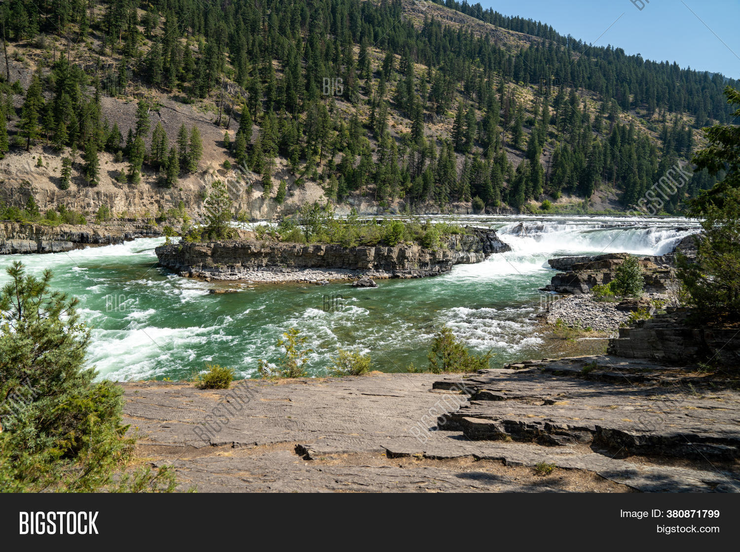 Kootenai Falls River Image & Photo (Free Trial) | Bigstock