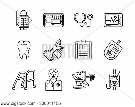 Advanced design Healthcare and Medical vector line icons, style 1 vol 2, suitable for web, mobile apps and etc.