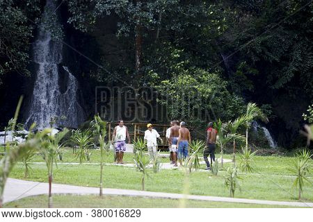 Salvador, Bahia / Brazil - September 30, 2014: View Of Oxum Square In Parque Sao Bartolomeu, Suburb 