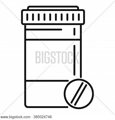 Gynecology Pills Icon. Outline Gynecology Pills Vector Icon For Web Design Isolated On White Backgro
