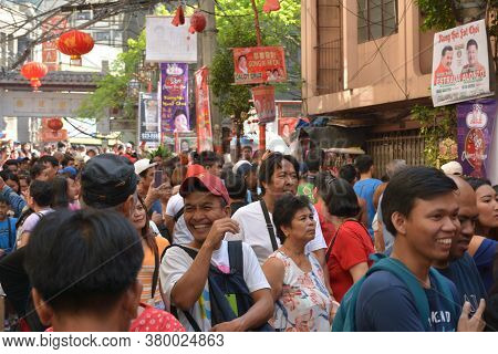 Manila, Ph - Feb 5 - People Gather During Chinese New Year On February 5, 2019 In Manila, Philippine