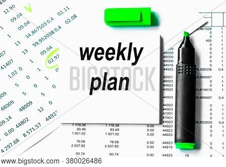 Notepad With Text On A White Background, Pencil. Business Concept.