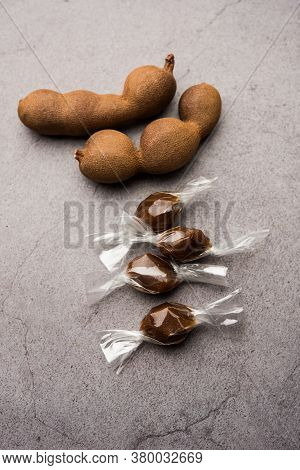 Imli Sweet Balls Or Tamarind Candy, Indian Food