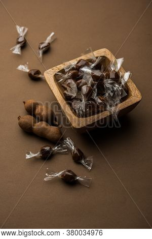 Imli Sweet Balls Or Tamarind Candy, Indian Food