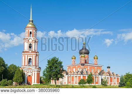 Resurrection Cathedral On A Sunny July Day. Staraya Russa, Russia