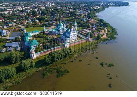 Aerial View Of The Spaso-yakovlevsky Dmitrovsky Monastery On A July Afternoon (aerial Photo). Rostov