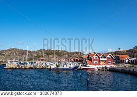 Port On The Island Dyroen In Sweden.