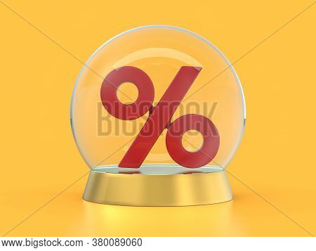 Seasonal Sales Background With Percent Discount Pattern. 3d