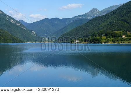 Lake Of Ledro, Trento, Trentino Alto Adige, Italy, At Summer