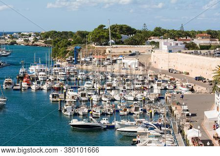 Menorca, Spain - October 15, 2019: The Yacht Port, Ciutadella De Menorca, Menorca, Spain