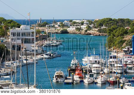 Menorca, Spain - October 15, 2019: The Yacht Port, Ciutadella De Menorca, Menorca, Spain