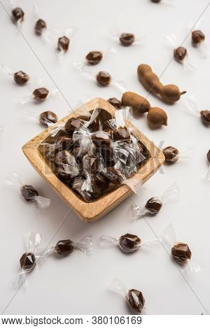 Imli Sweet Balls Or Tamarind Candy, Indian Food