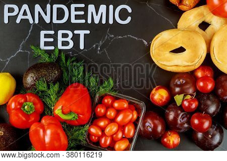 Pandemic Ebt Help To Family During School Closed. Covid-19 Concept.