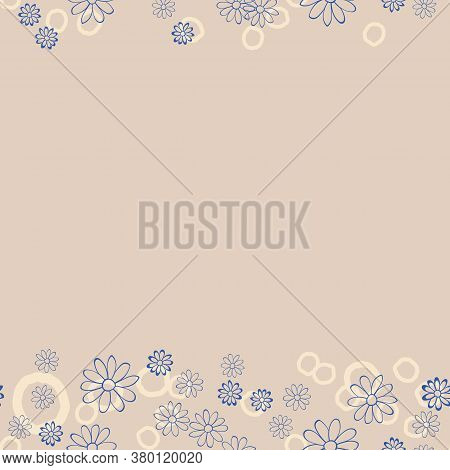 Floral Lace Vector Seamless Illustration. Pastel Repeat Pattern