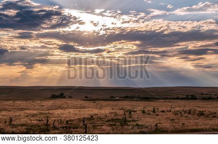 A Beautiful Sunset On The Colorado Plains